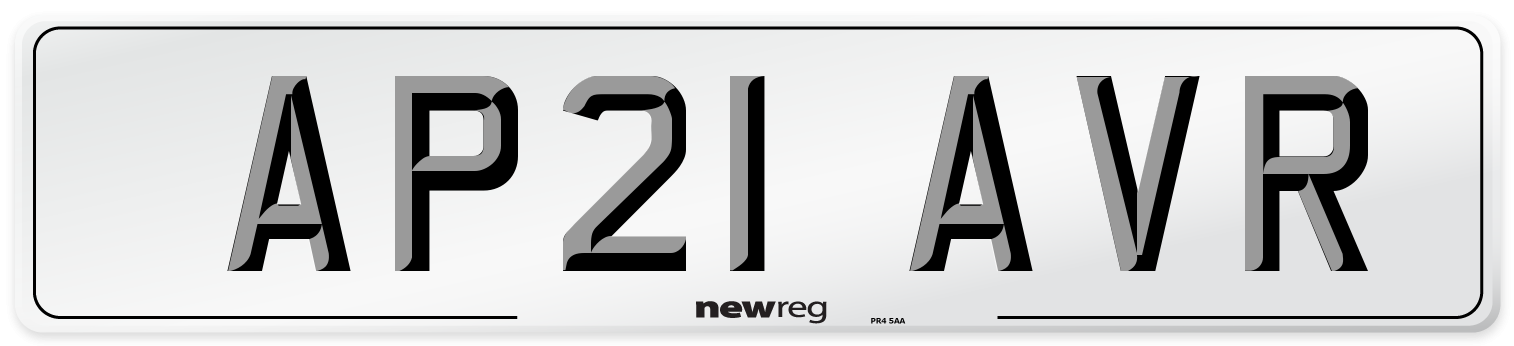 AP21 AVR Number Plate from New Reg